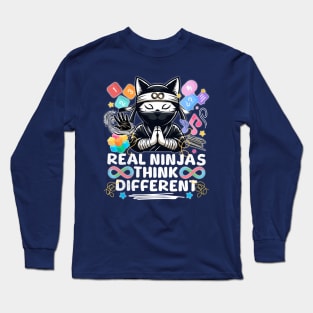 Autistic Child for Cat Ninja Long Sleeve T-Shirt